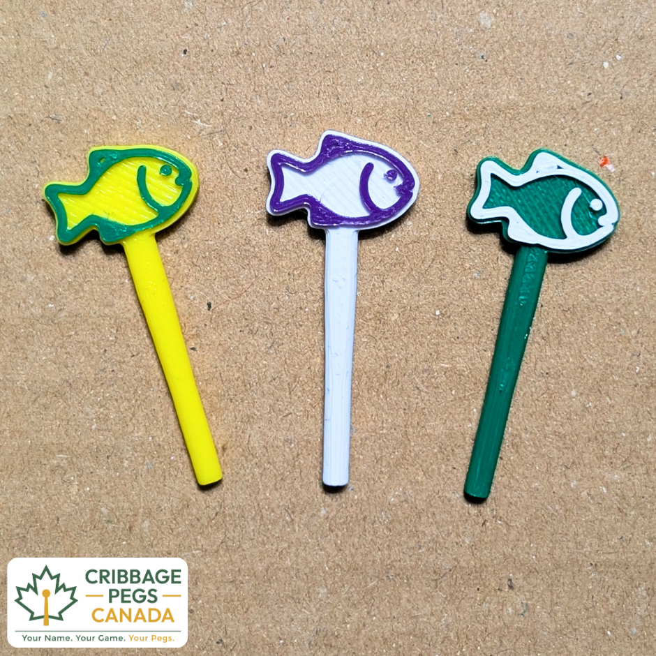 Fish Cribbage Pegs