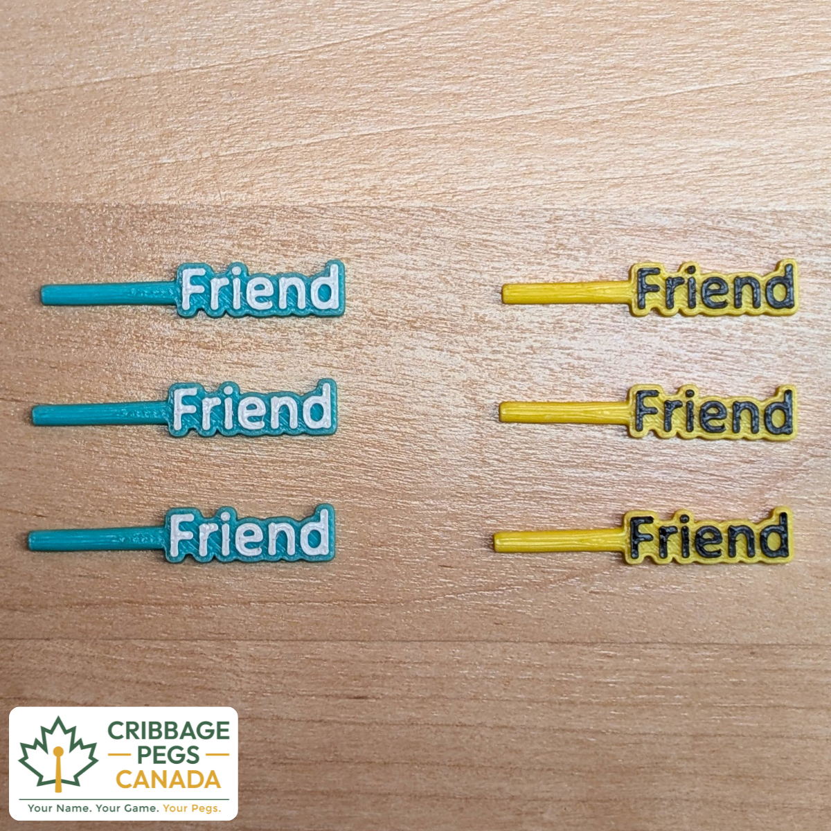 Friend Cribbage Pegs