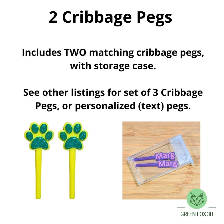 CUSTOM Icon Cribbage Pegs
