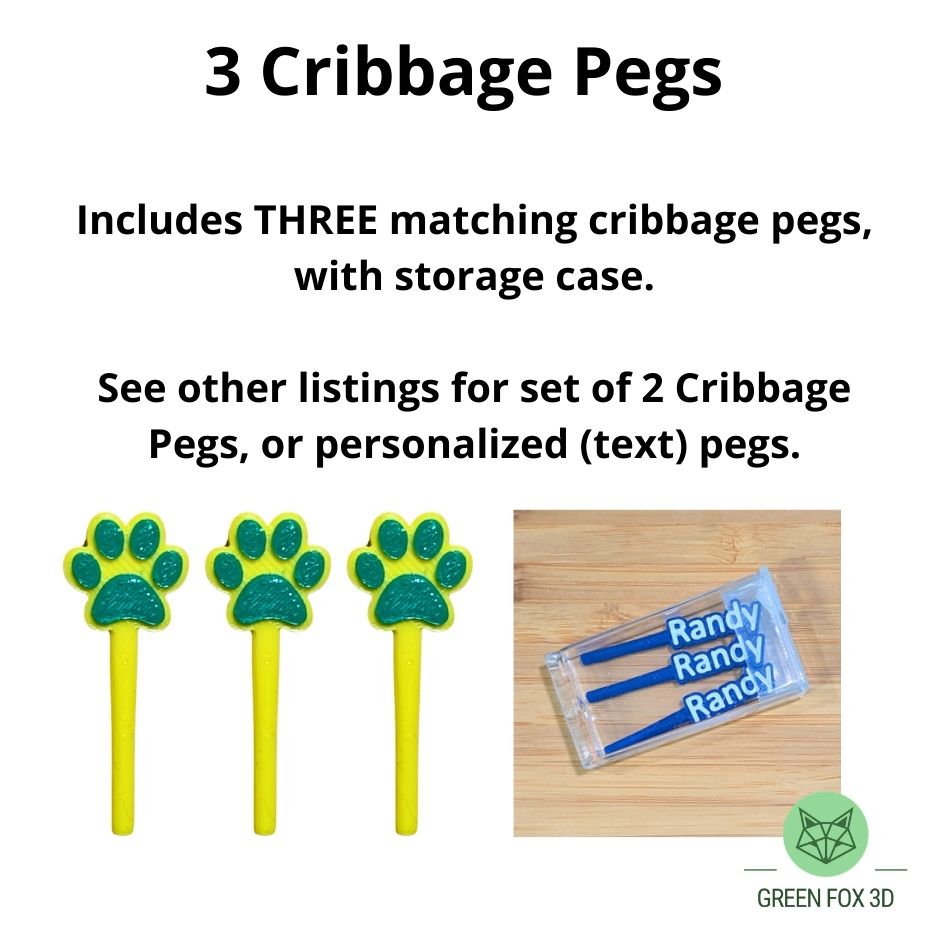 CUSTOM Icon Cribbage Pegs
