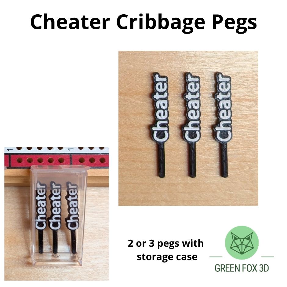 Winner Loser Cheater Cribbage Pegs
