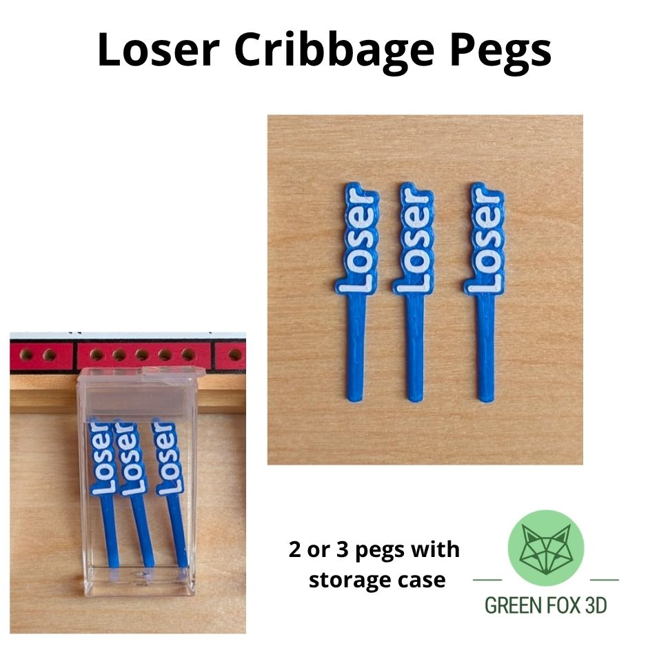 Winner Loser Cheater Cribbage Pegs