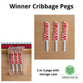 Winner Loser Cheater Cribbage Pegs