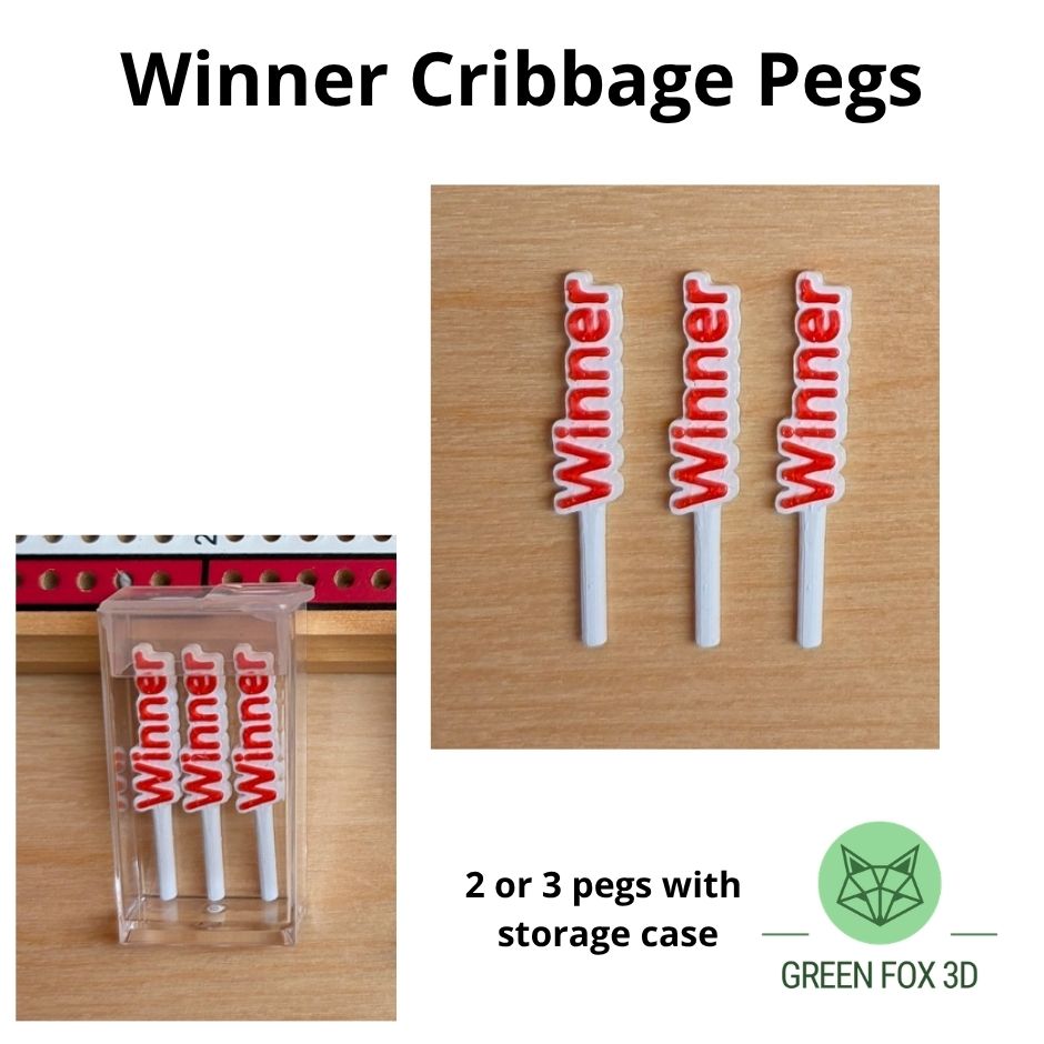 Winner Loser Cheater Cribbage Pegs