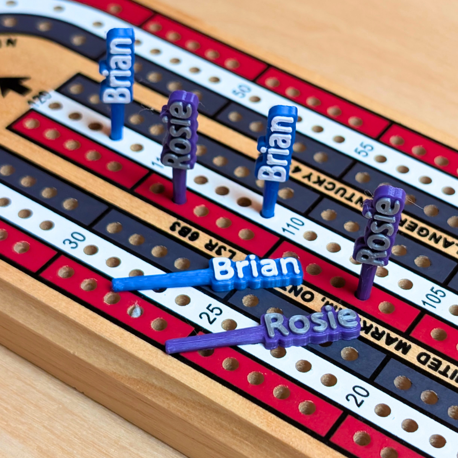 Personalized Cribbage Pegs